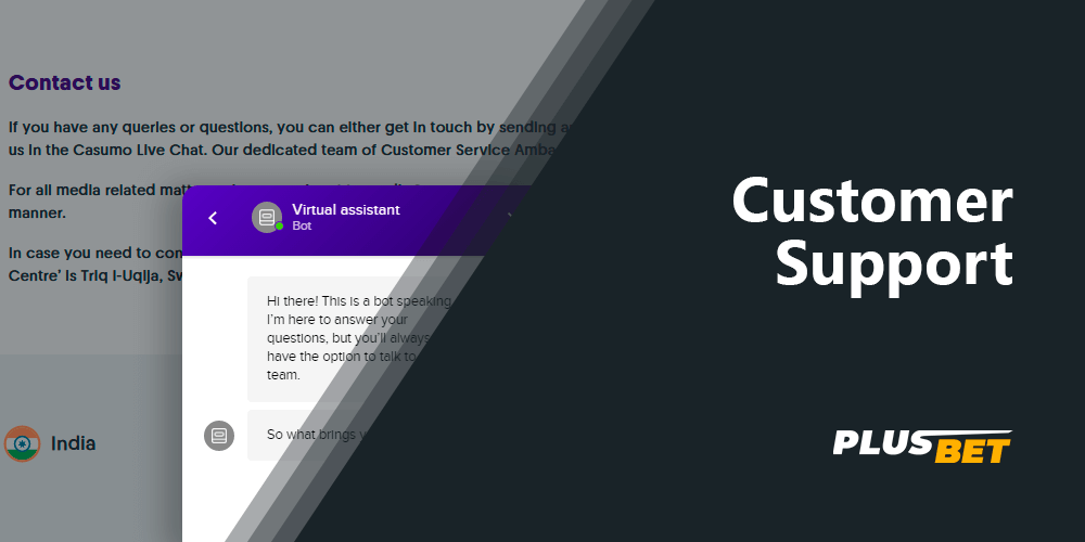 Casumo Customer Support in India