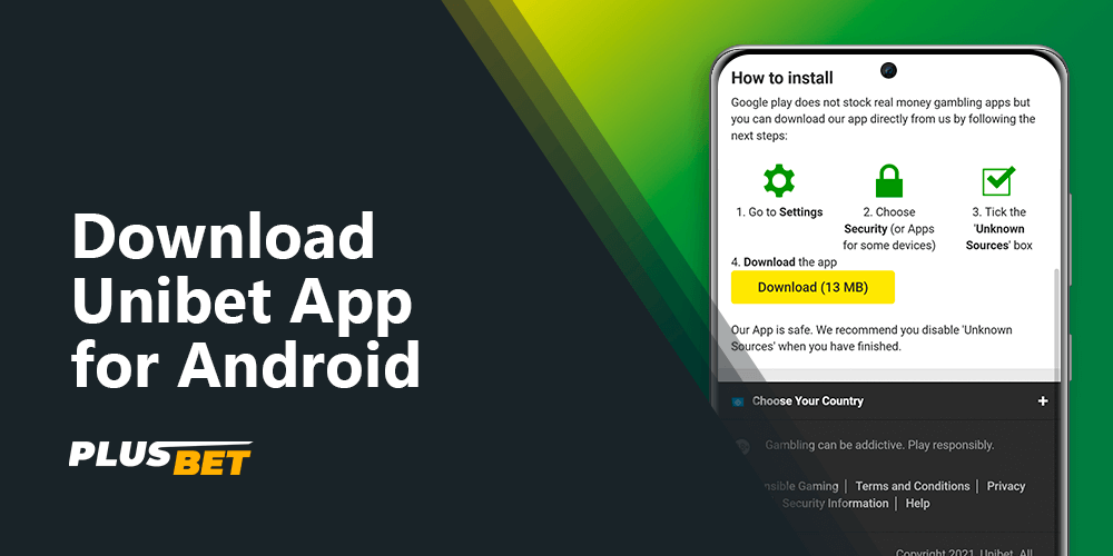 A step-by-step guide how to download and install the Unibet app for Android