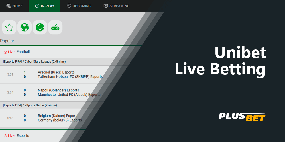 Unibet bookmaker gives you the opportunity to follow events in real time and bet on your favorite teams