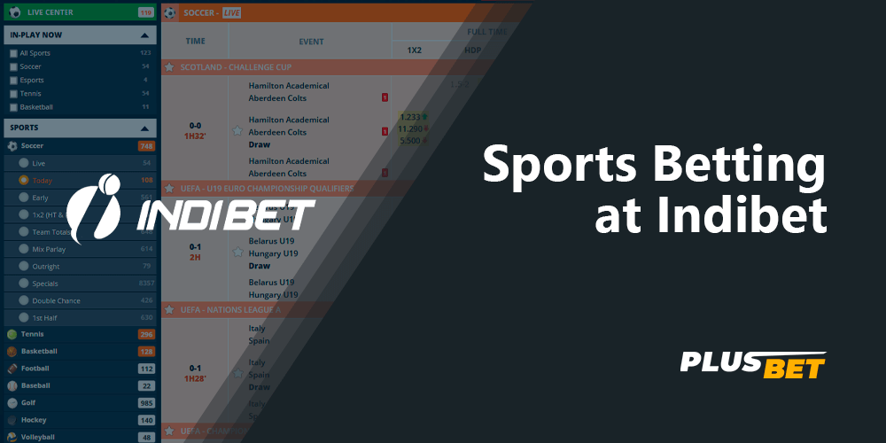 Sports Betting at Indibet