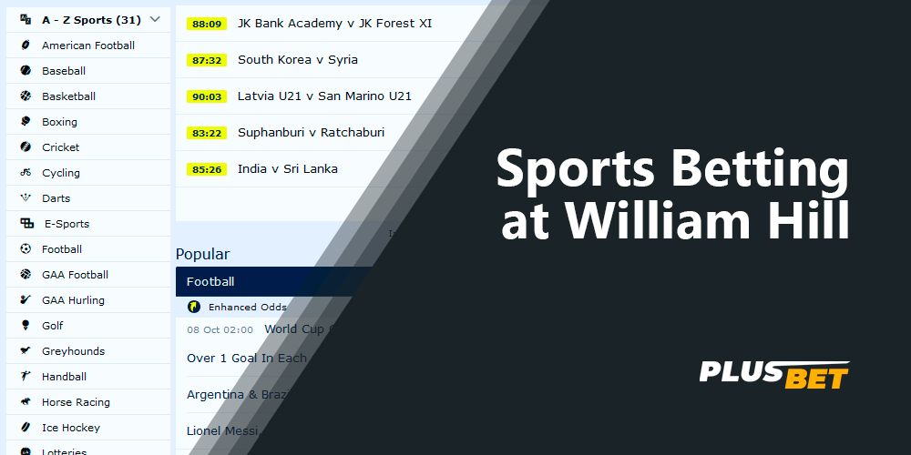 Sports Betting at William Hill