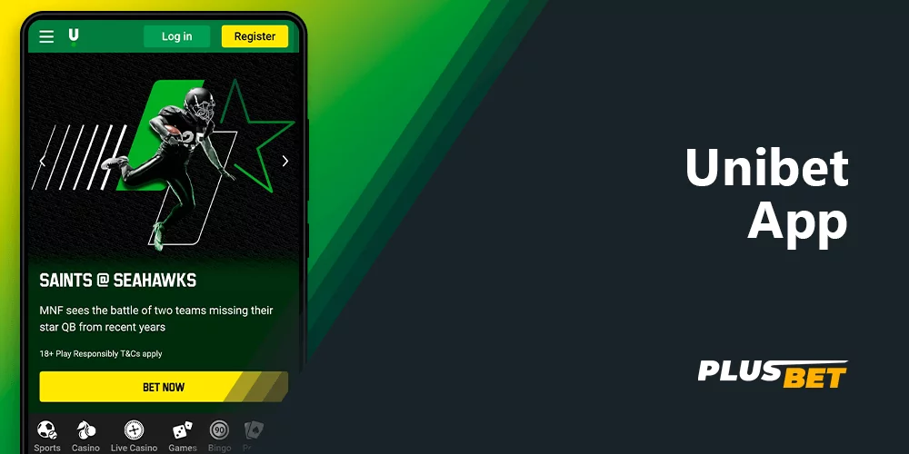 Unibet App allows you to bet and play casino games using your phone