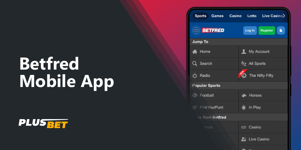 Betfred has a mobile app for betting and gambling