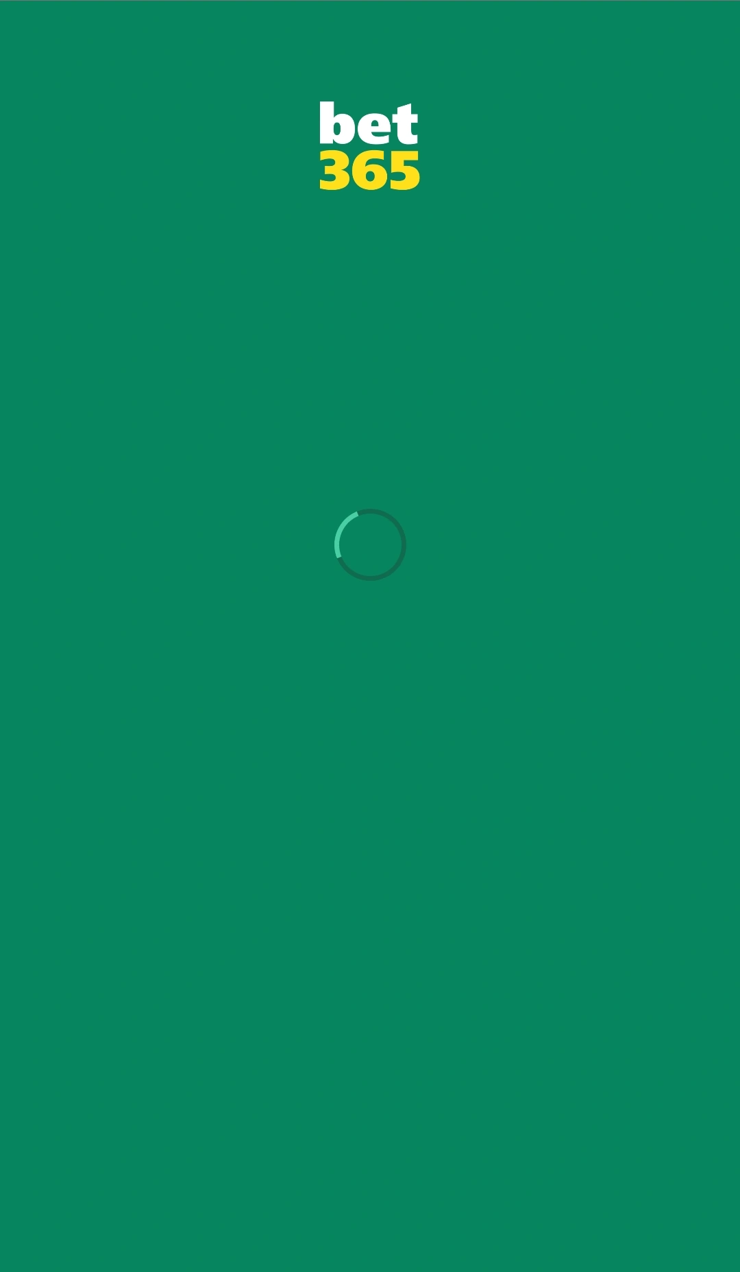 Bet365 app loading screen