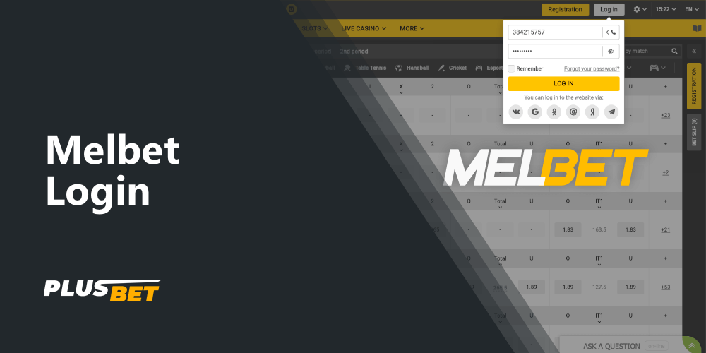 After registration, you will need to go through the Melbet login procedure