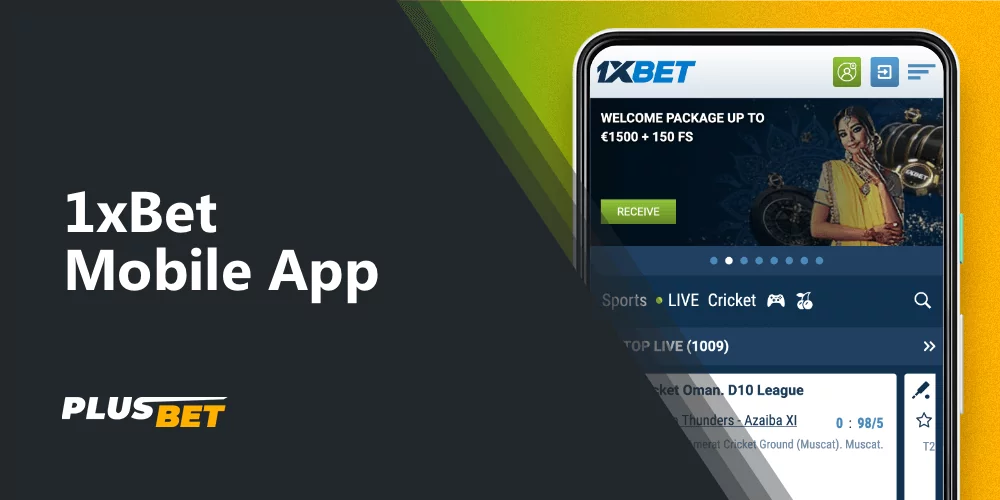 free mobile app 1xbet for betting on go