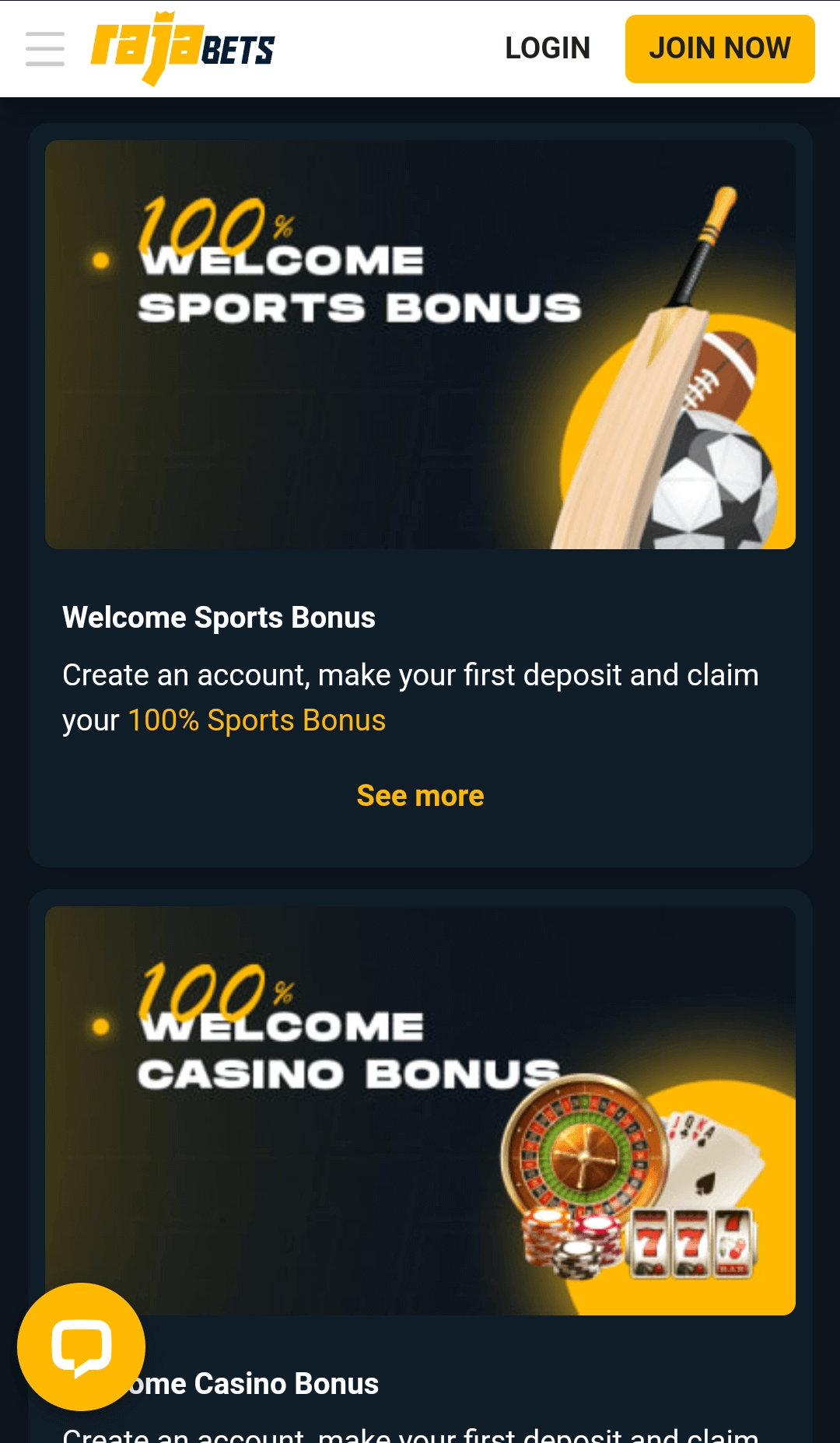 current bonuses and promotions in the rajabets app