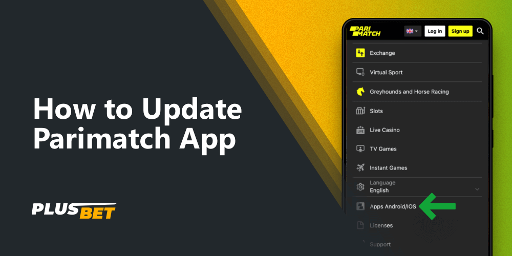 detailed information on how to update the parimatch app