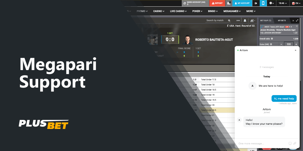 megapari customers can get help from support at any time via chat or email