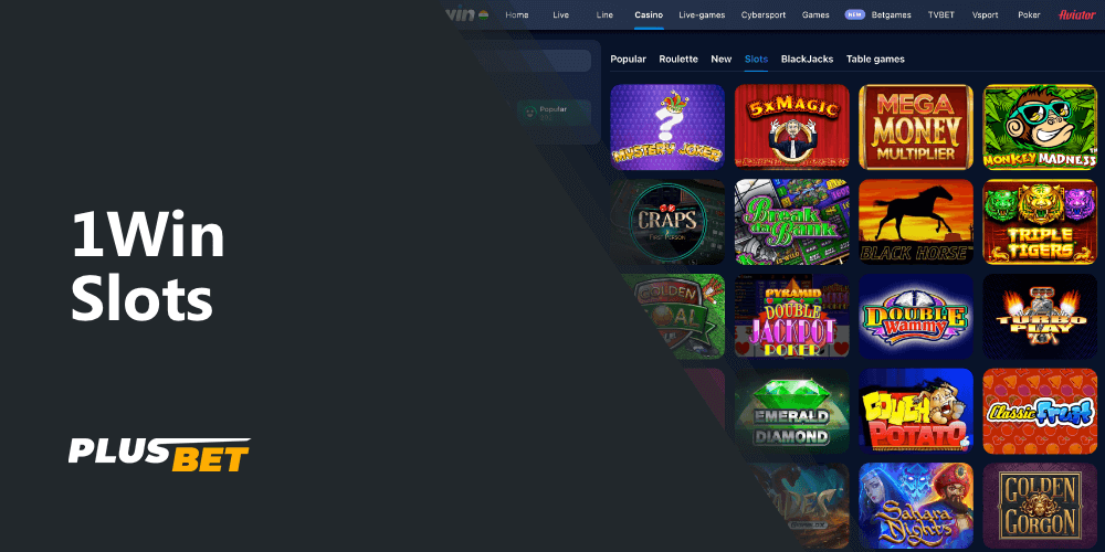 You can find more than 8,000 slots at 1win