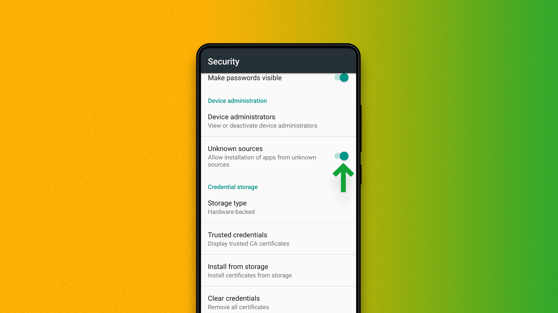 permission to install APKs from unknown sources in android