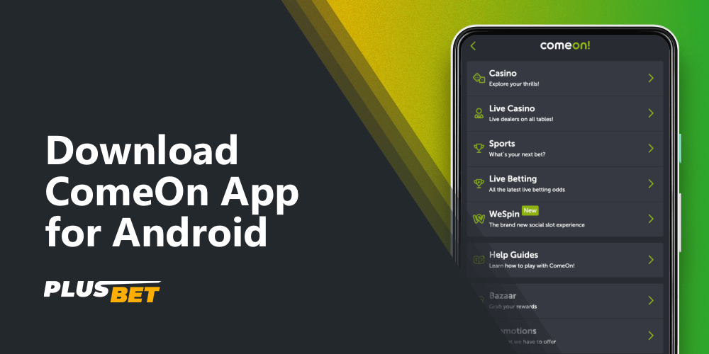 A step-by-step guide on how to download and install the ComeOn Android sports betting app