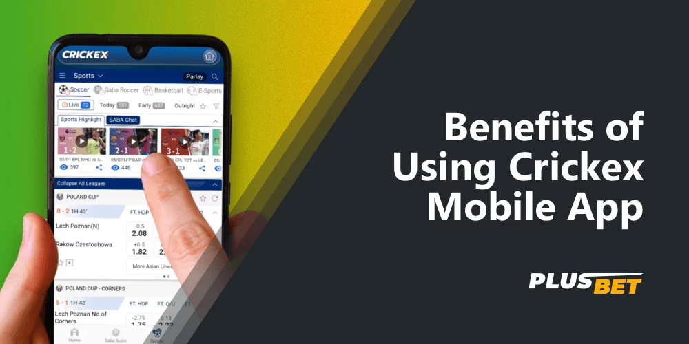 the main advantages of using the crickex mobile sports betting app