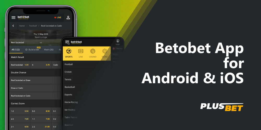 Betobet mobile app for Android and ios devices