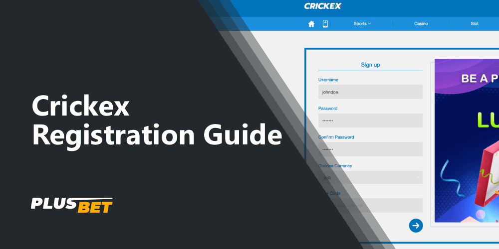detailed instructions on how to create a crickex account