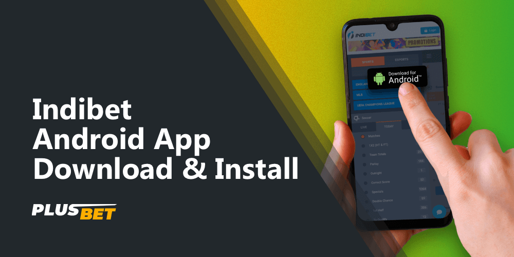 Starting the process of downloading the Indibet mobile app for android