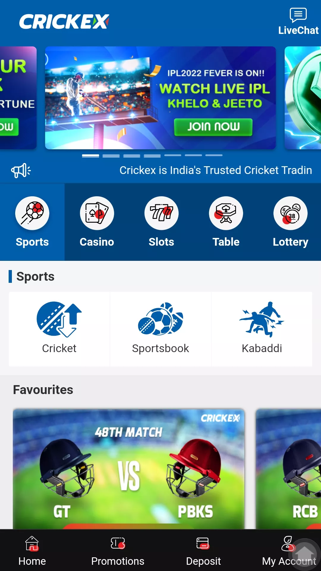crickex mobile app