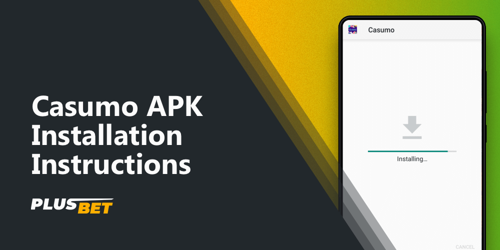 The process of installing the Casumo mobile app on Android
