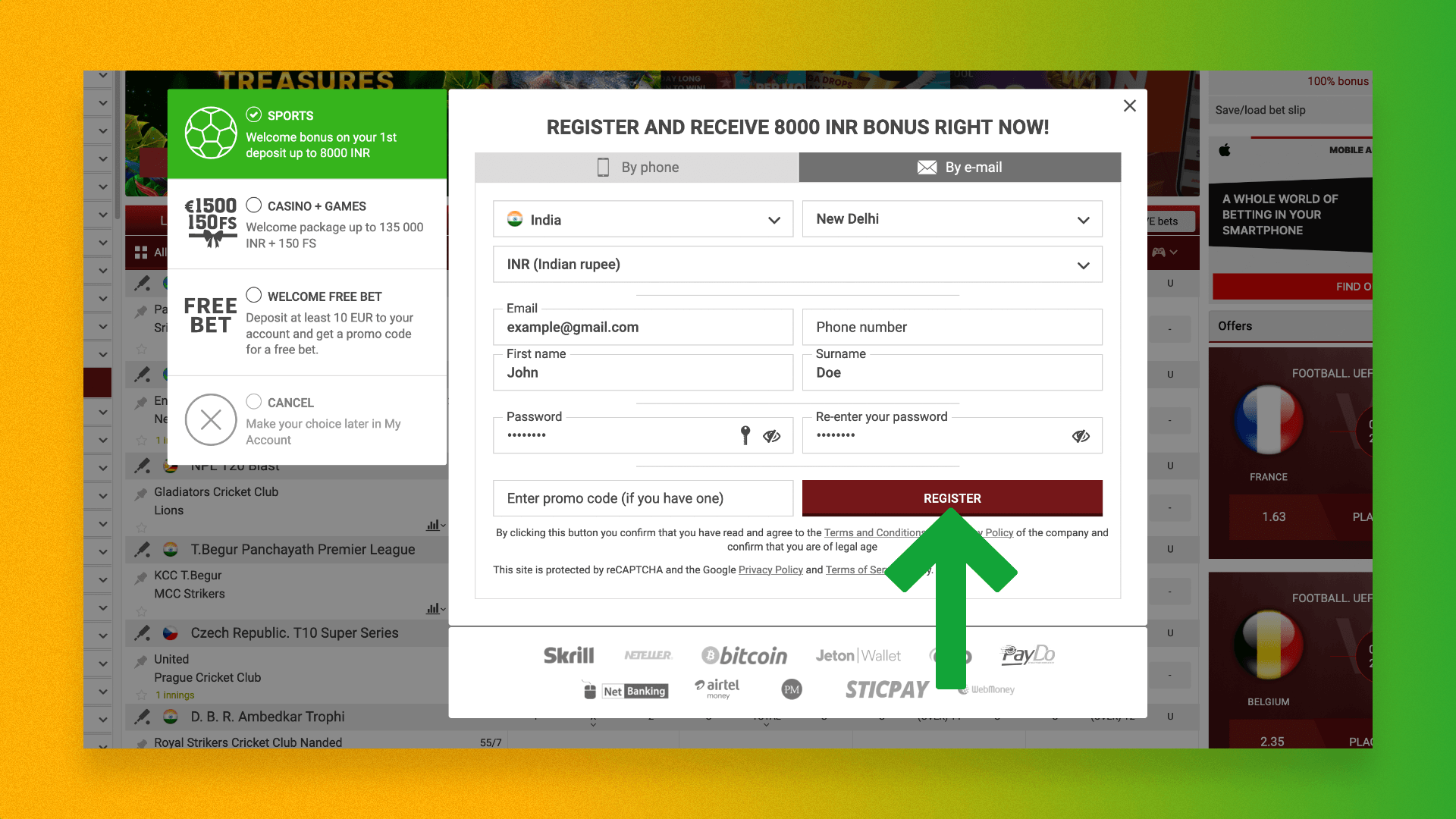 New 888Starz User Registration Confirmation