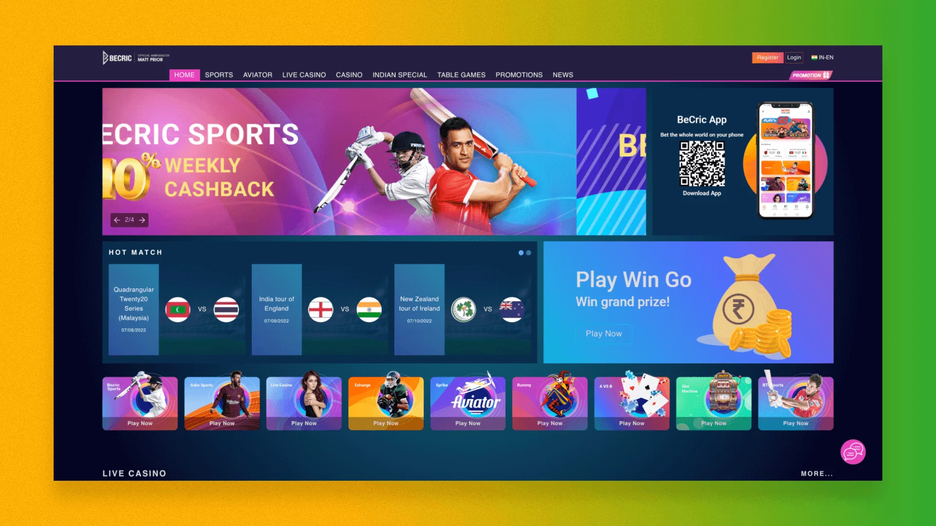 Home page Becric India