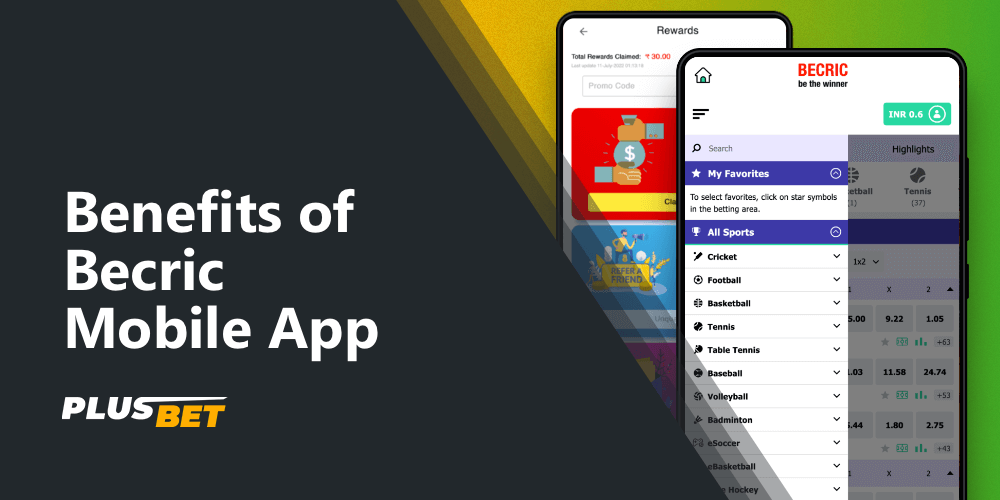The main features and benefits why you should use the Becric app