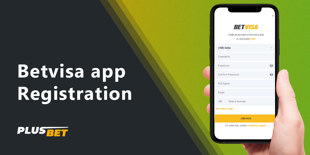 How to sign up for the Betvisa app 