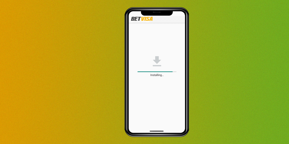 installing Betvisa apk