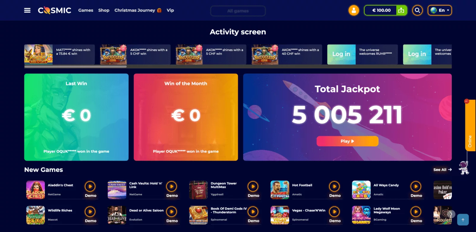 On the official website of CosmicSlot platform users from India can legally play online casino