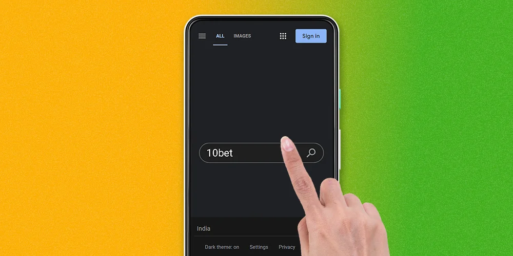 To download the 10bet mobile app you need to access any browser on your phone