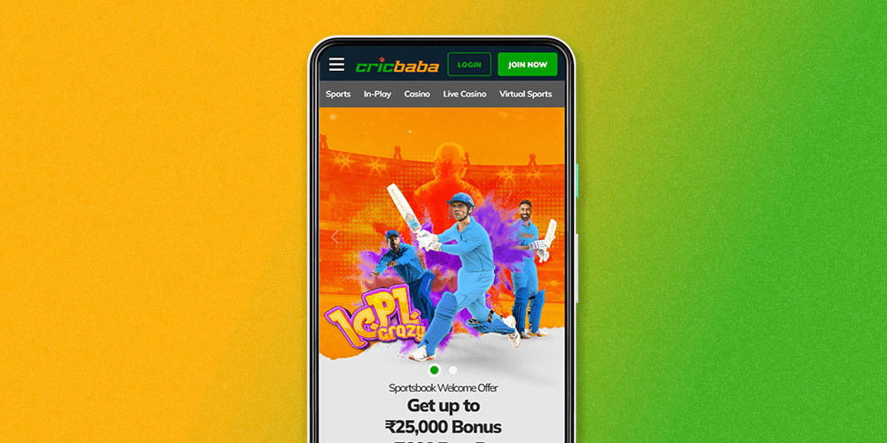 Go to the Cricbaba website on your Android device to download the mobile app