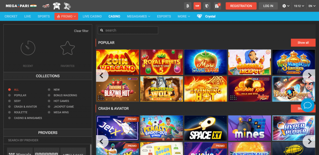 Online Casino Megapari