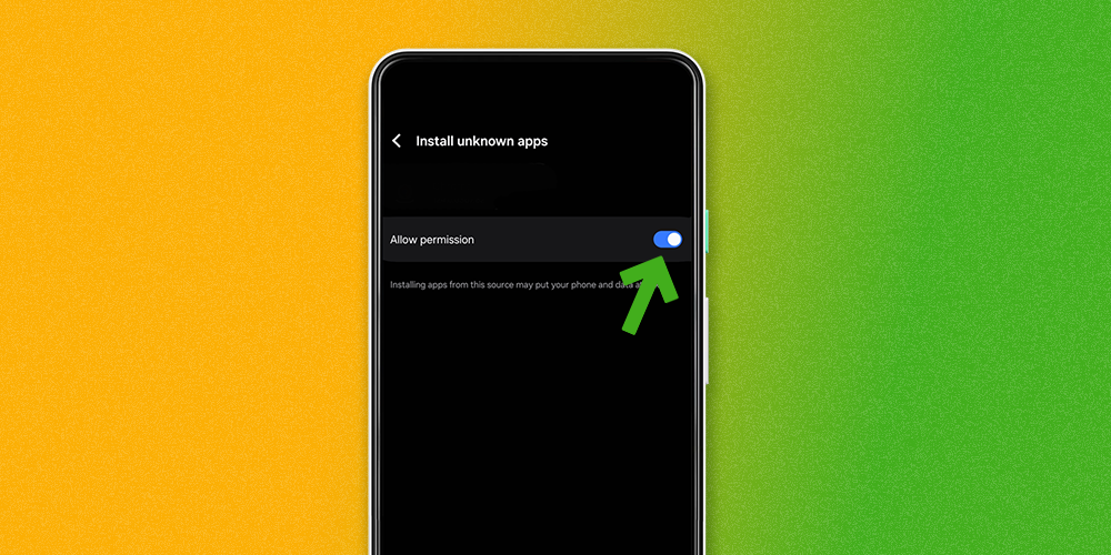 To start installing Bons allow the file download and install from an unknown source