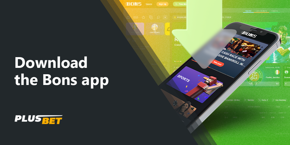 The Bons app is easy to use and can be downloaded absolutely free from the official website