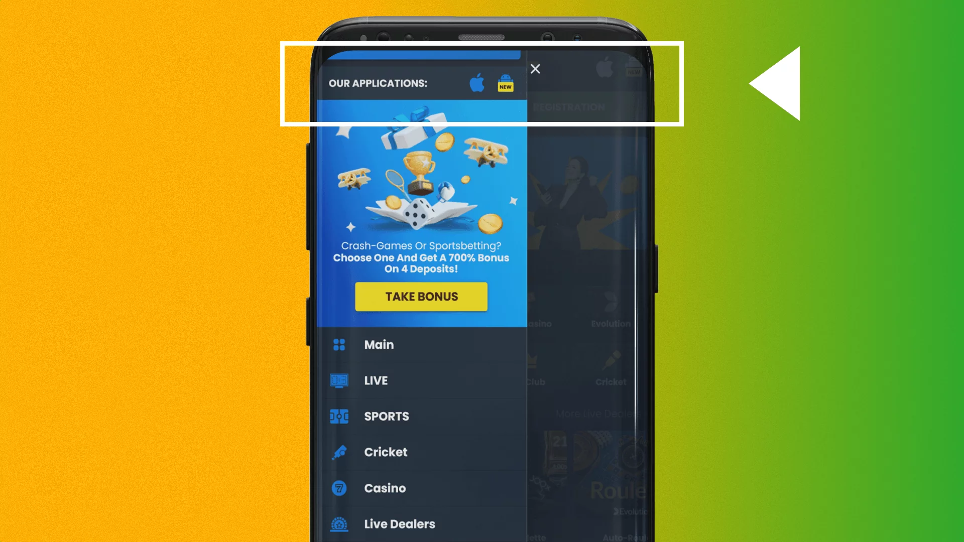 To download the 4rabet Aviator app players from India need to find the app download button on the mobile site