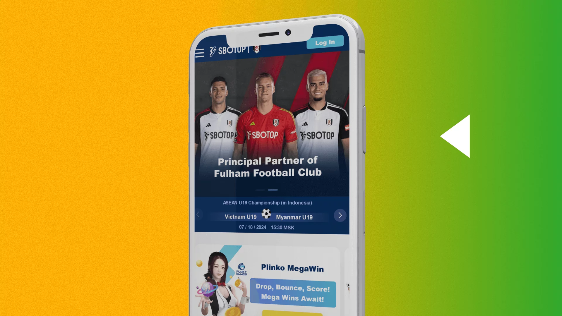 To download the Sbotop app you need to open your browser and find the mobile version of the site