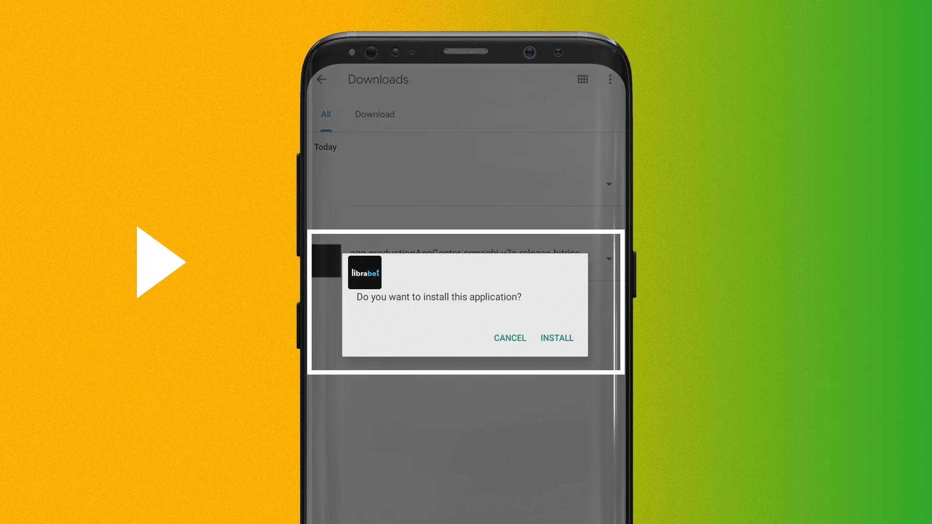 To download the Librabet app players from India should tap on the android icon and hit the confirm button