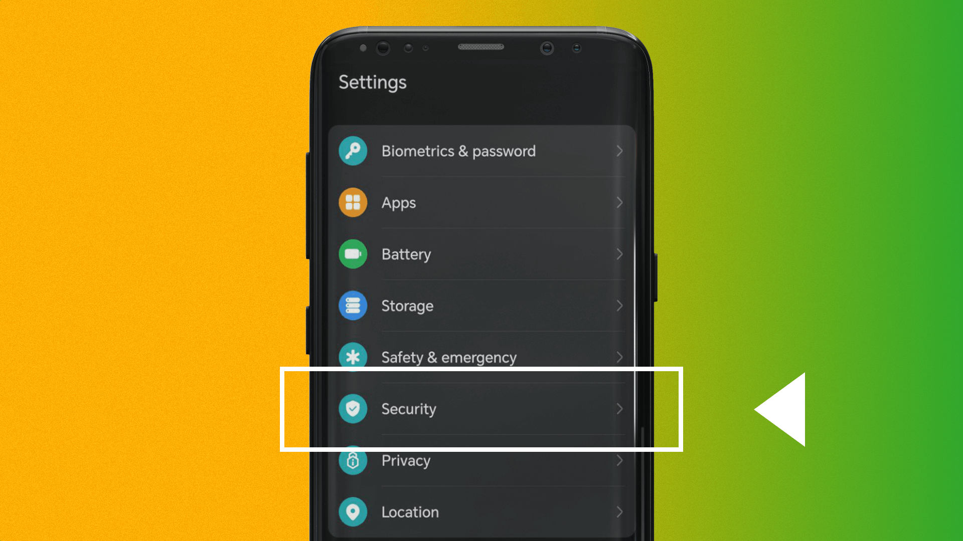 To install the Sbotop app you need to go to your smartphone's security settings