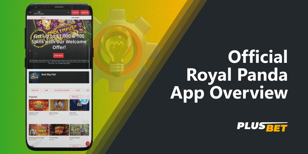 After installing the Royal Panda app, players from India will be able to bet on sports and play casino games on the go