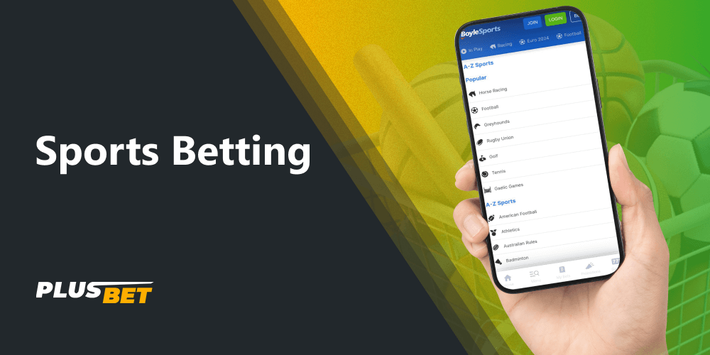 In the Boylesports betting app, you can place bets on more than 40 sports, including upcoming competitions or championships and live events