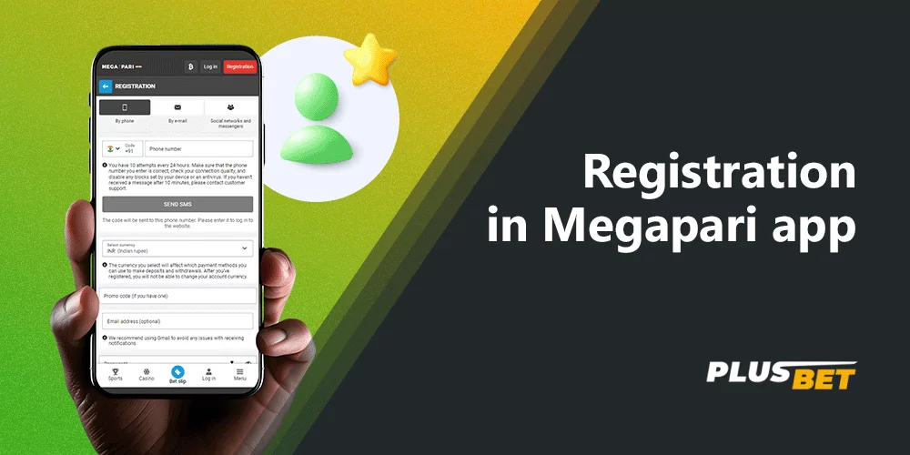Creating an account on the Megapari app takes a couple of minutes