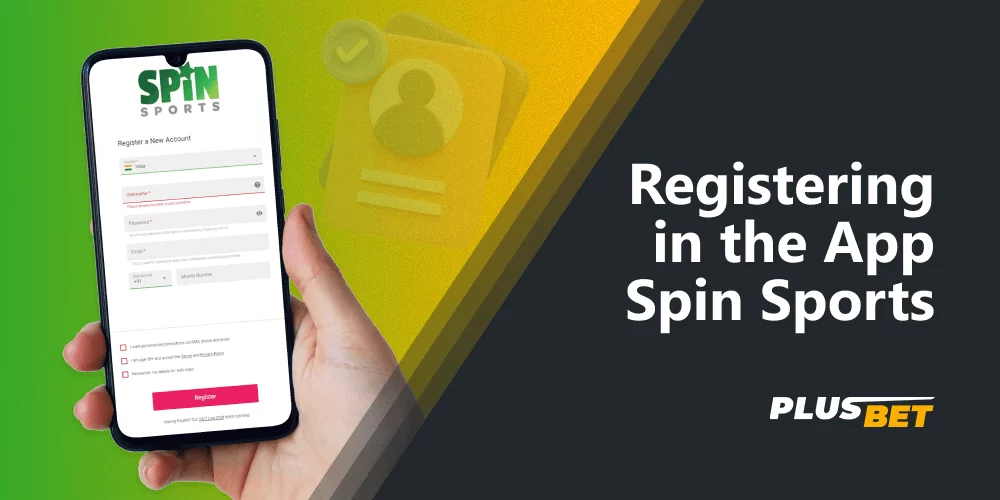After registering with the Spin Sports app, Indian bettors will have access to all the casino's features and functionality