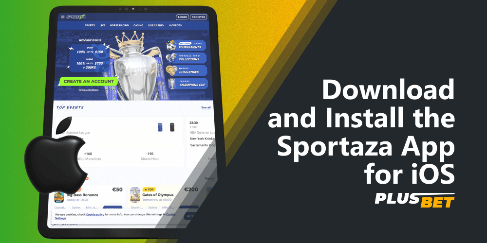 After installing the Sportaza app on iOS, Indian bettors will have access to casino games and sports betting on the go