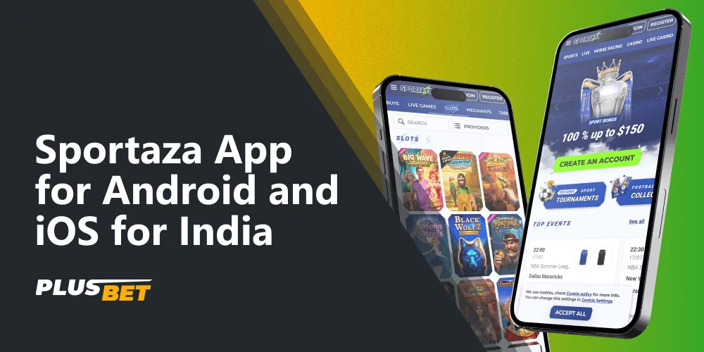 Experience sports betting, quality player support and advanced tools for responsible gambling on the Sportaza India app