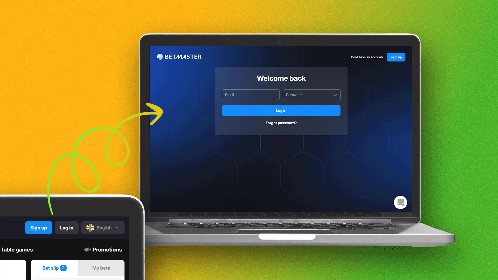 You need to log in to your Betmaster account to place a bet
