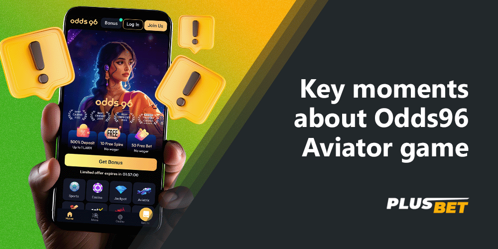 Odds96 Aviator game is a first of its kind crash game with attractive graphics