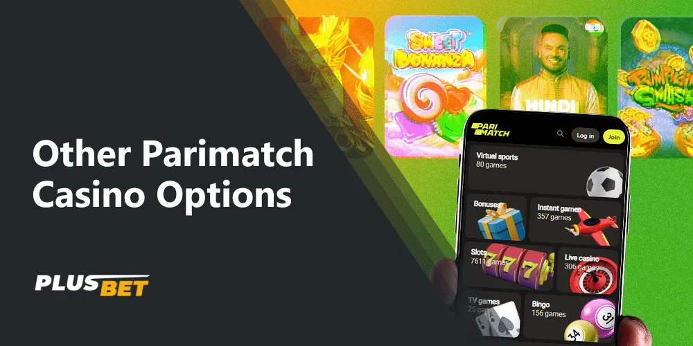Parimatch casino offers games on different topics