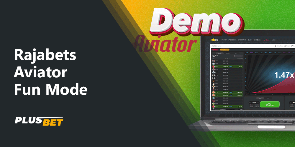 Aviator on Rajabets has a fun or demo mode.