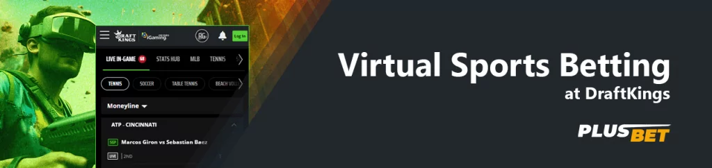DraftKings has a virtual games category