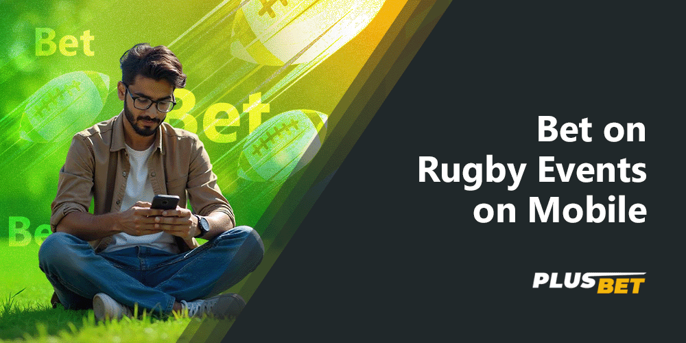 You can bet on rugby on the mobile app