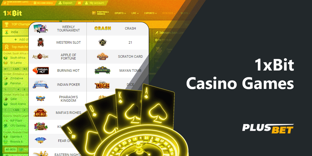 1xbit Casino offers Indian players the opportunity to enjoy many games